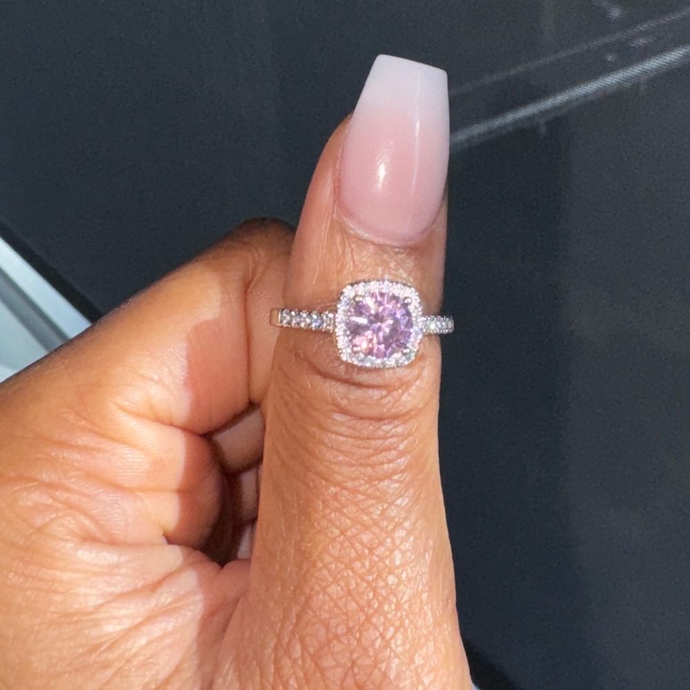 Modern Gents The Halo Pink Sapphire Ring